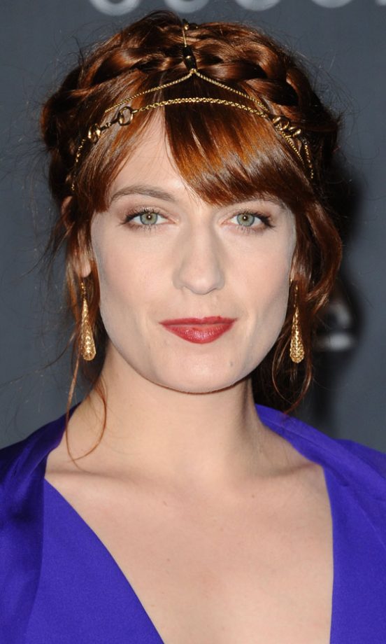 Florence Welch Does An Intricate Updo And Headpiece, 2012