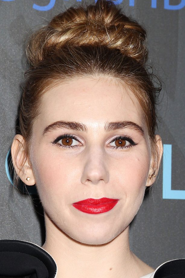 Zosia Mamet Wows With A Topknot And Red Lips At The 'Girls' New York Premiere, 2013