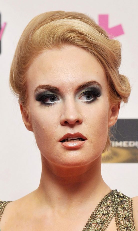 Kitty Brucknell Kept Her Up 'Do Simple To Compliment Her Smoky Eyes, 2013