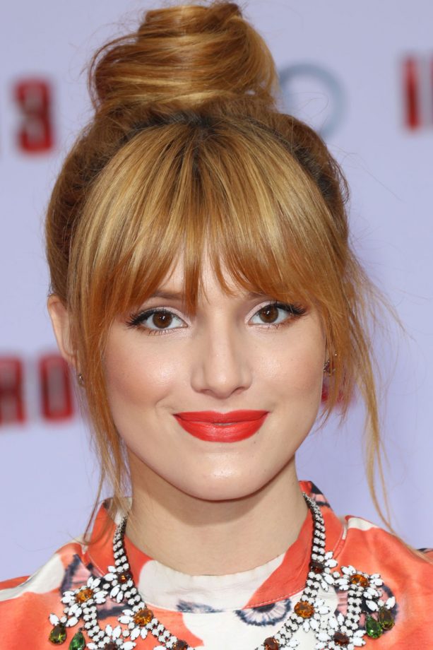 Bella Thorne Works A Topknot Like A Pro At The 'Iron Man 3' LA Premiere, 2013