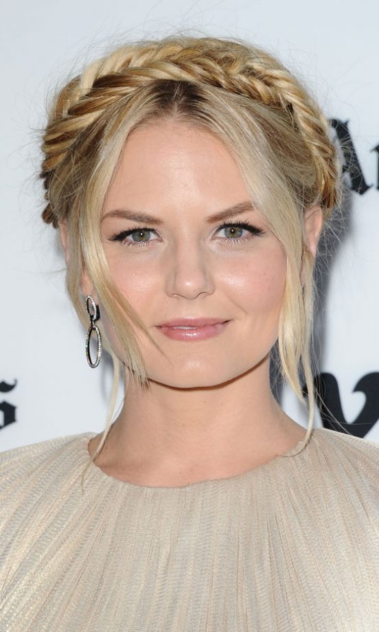 Jennifer Morrison Goes For A Braided Updo, 2013