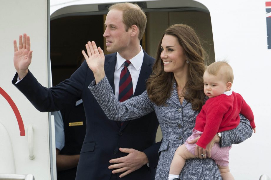 Prince William And Kate Middleton Leave Australia With Prince George, 2014