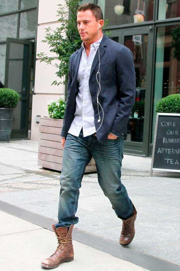 Channing Tatum Shows His Best Off-Duty Style Look Out And About In New York, 2014