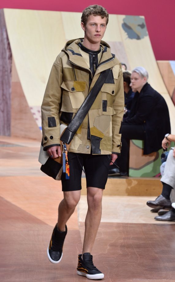 Patched Utility Chic At Coach SS16.