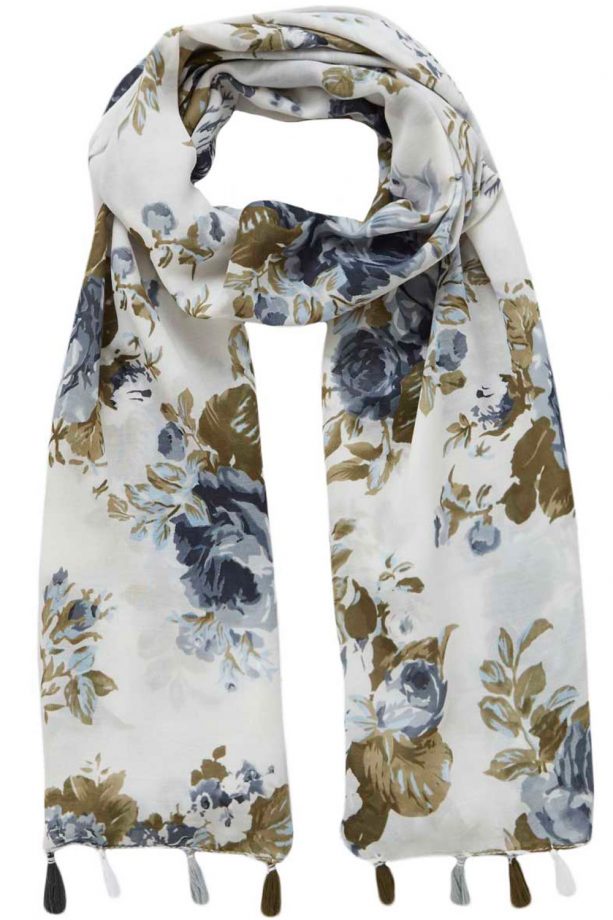 Matalan Tassel Edge Floral Scarf, £6