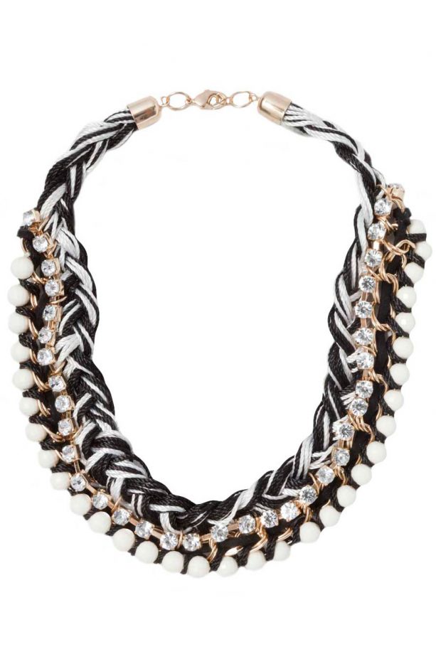 Matalan Plait And Bead Necklace, £10