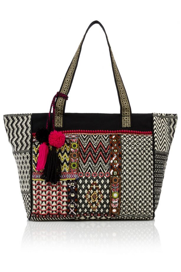 Tu At Sainsbury's Multicoloured Rope Bag