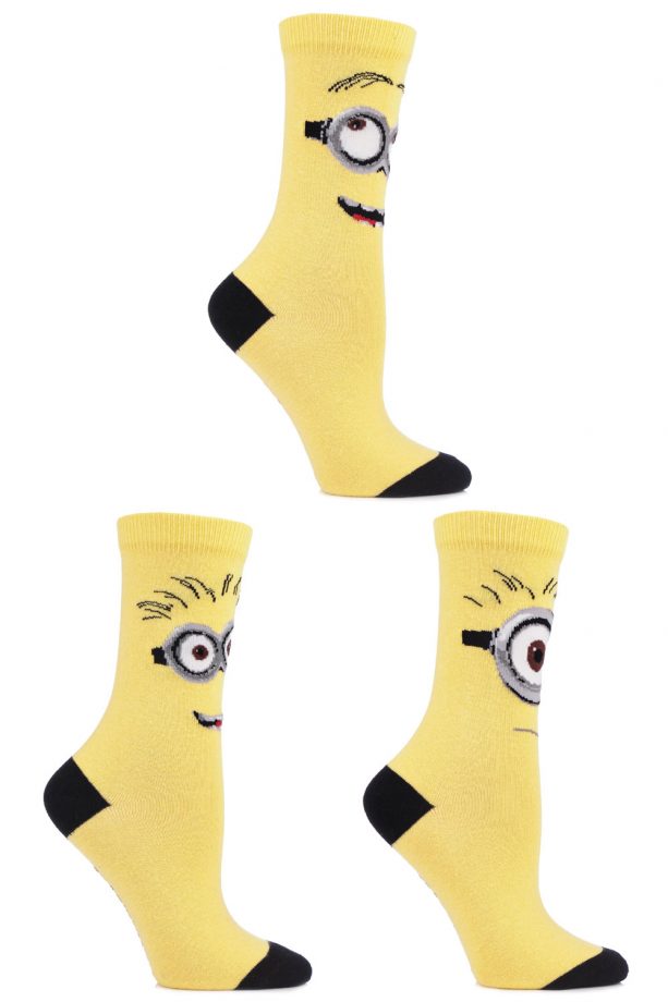 Sock Shop Despicable Me Minions Faces Cotton Socks, £6
