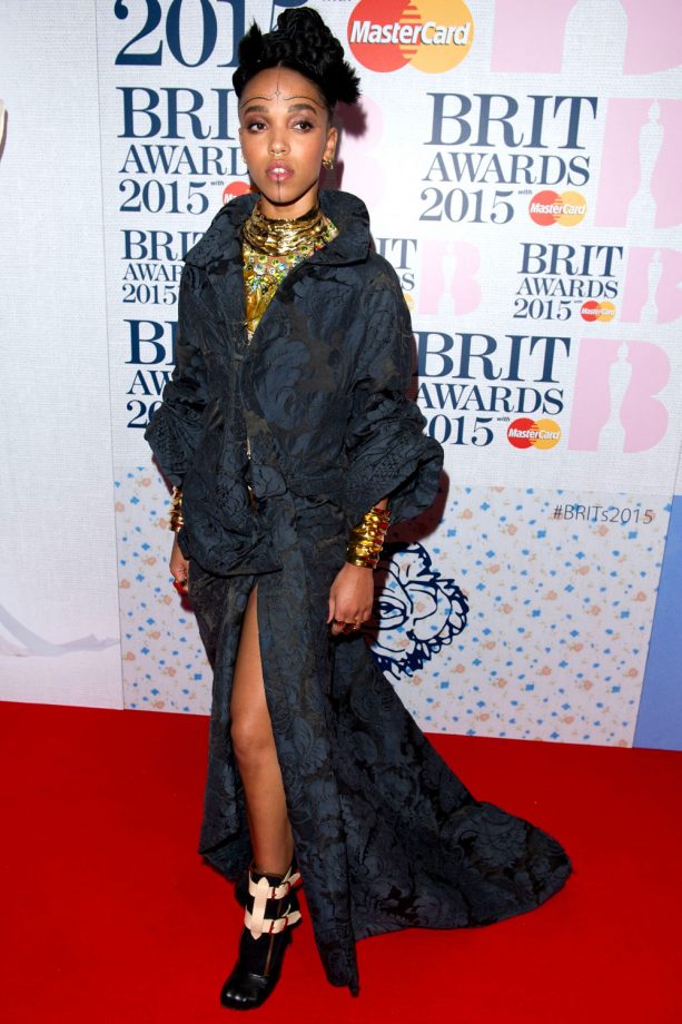 Rocking Annelise Michelson Jewellery And Aztec Inspired Make Up At The BRIT Awards Nominations Launch, 2015