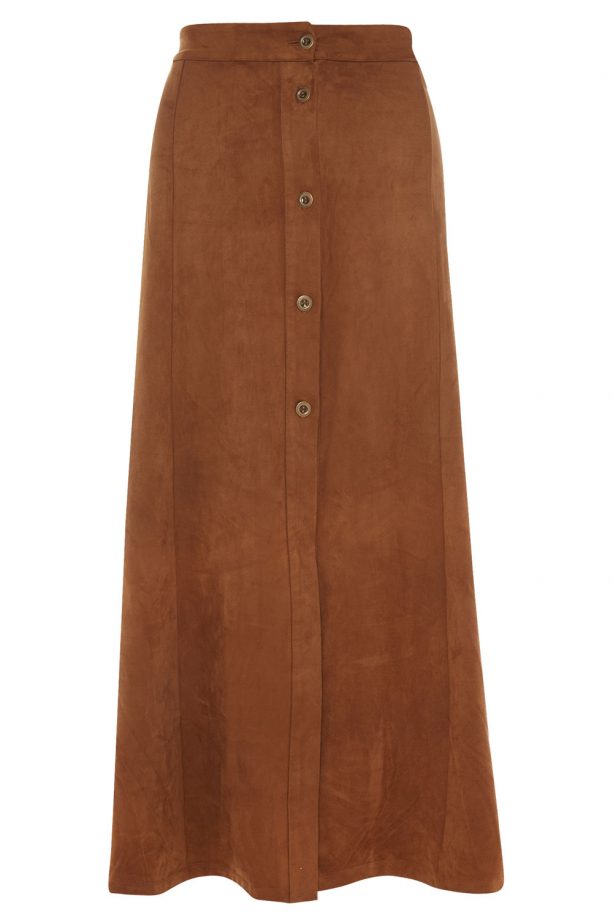 Primark AW15 Tan Button-Up Skirt
