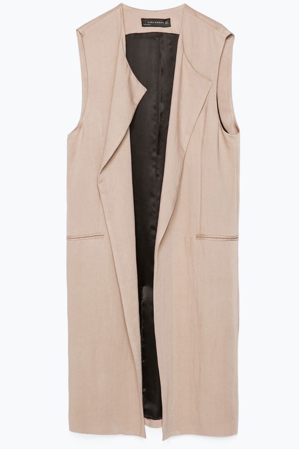 Zara Lapel Collar Waistcoat, £69.99