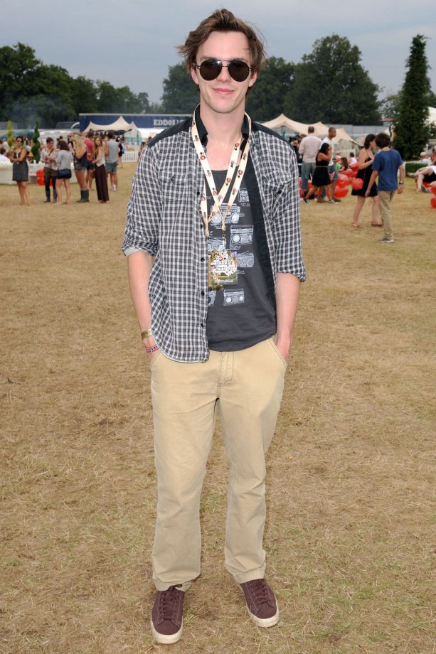 Nicholas Hoult Keeping It Cool At The V Festival, 2011
