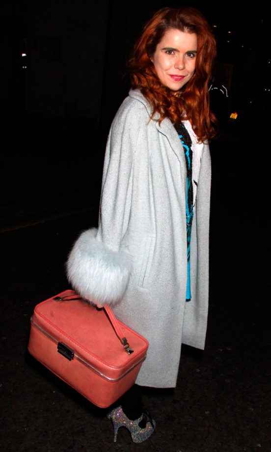 Paloma Faith Carries A Coral Vanity Case To Hold Her Treasures, October 2009