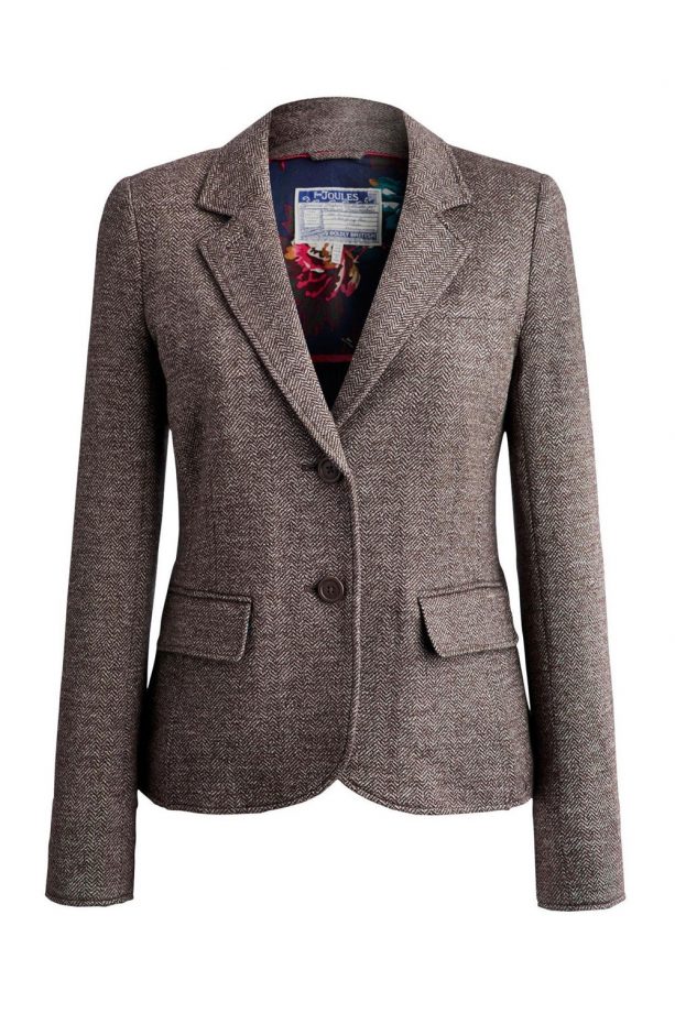 Joules Womens Lined Jersey Tweed Blazer, £64.95