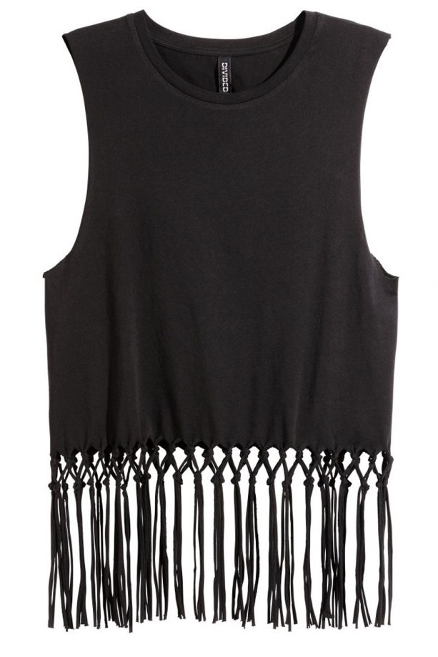 H&M Fringe Crop Top, £7.99