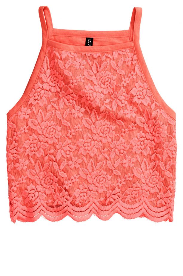 H&M Lace Crop Top, £6.99
