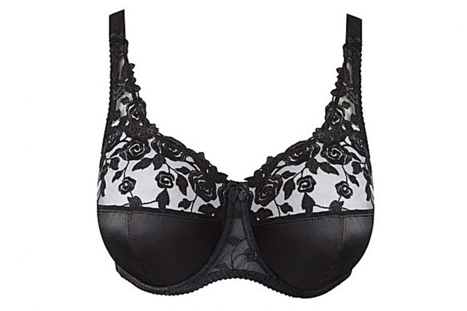 Marisota Black Satin Bra, £38
