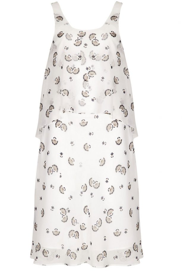Marks & Spencer Fan Print Double Layered Shift Dress, £39.50