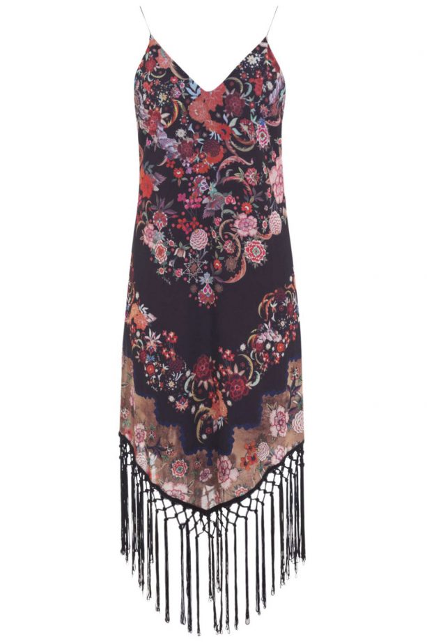 Miss Selfridge Paisley Fringe Midi Dress, £59