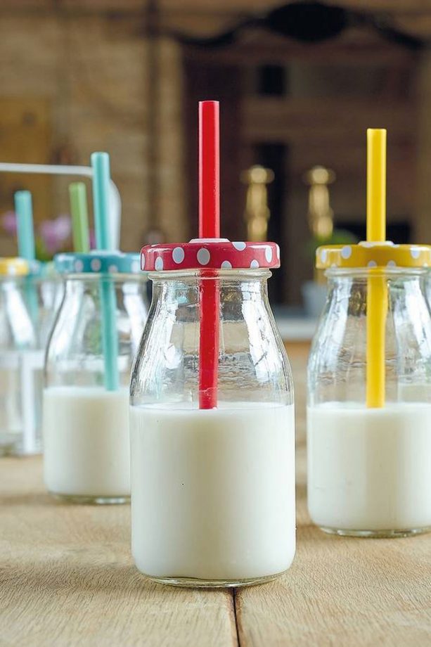 Not On The High Street Original Glass Milk Bottles, £24.95