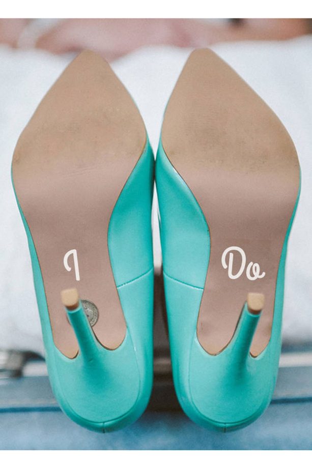 Not On The High Street 'I Do' Shoe Decals, £5