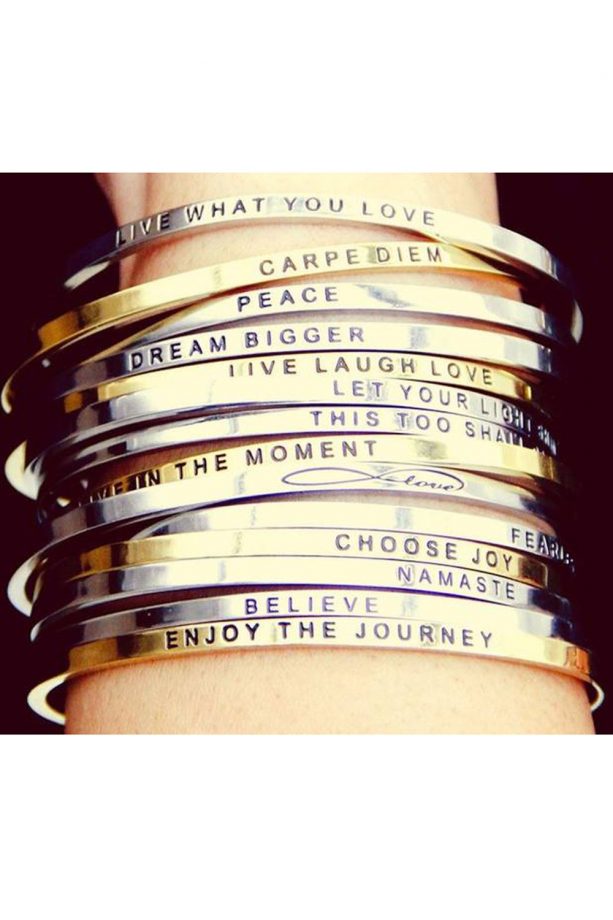 Not On The High Street Mantraband Bangle, £25