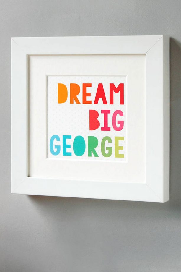 Not On The High Street Personalised Frame, £30