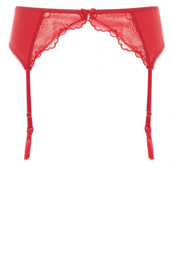 Primark Red Scallop Suspender, £5