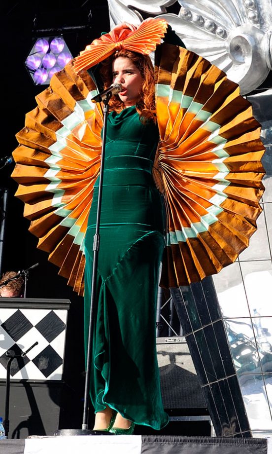 Paloma Faith Shows Her Colours At The Lovebox Festival, July 2010