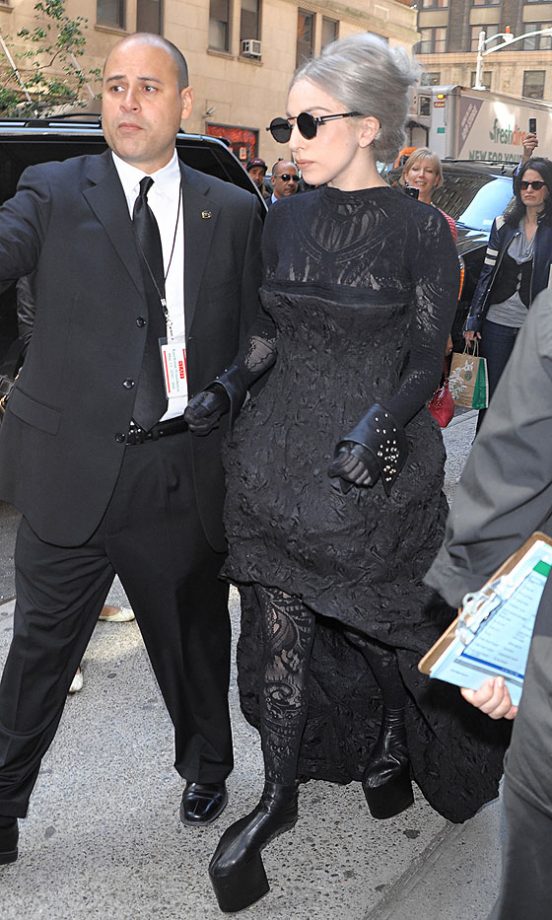Wow! Check Out Lady GaGa's Shoes With No Heel, 2010