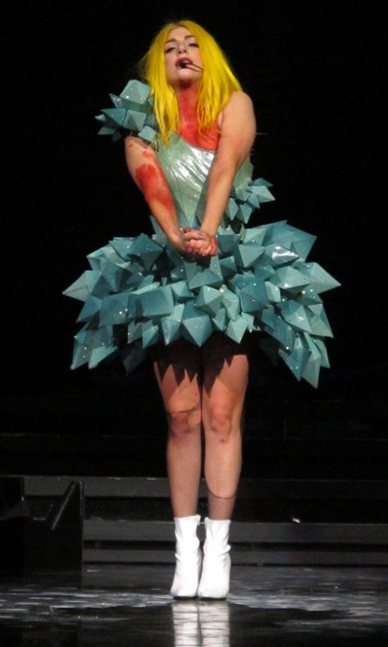 We Love Lady Gaga's Geometric Dress, 2010