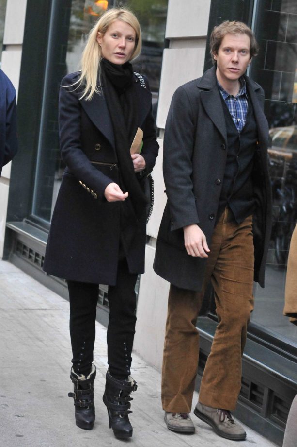 Gwyneth Paltrow Takes A Winter Stroll With Her Brother Jake