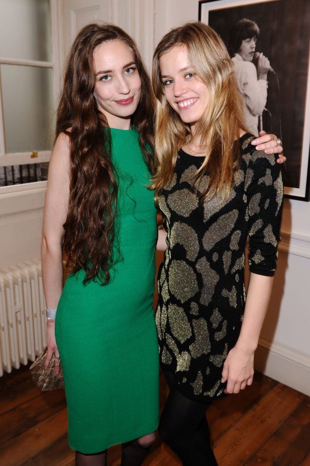 Elizabeth Jagger And Georgia May Jagger At The Rolling Stones 50th Anniversary Photo Exhibition, 2012