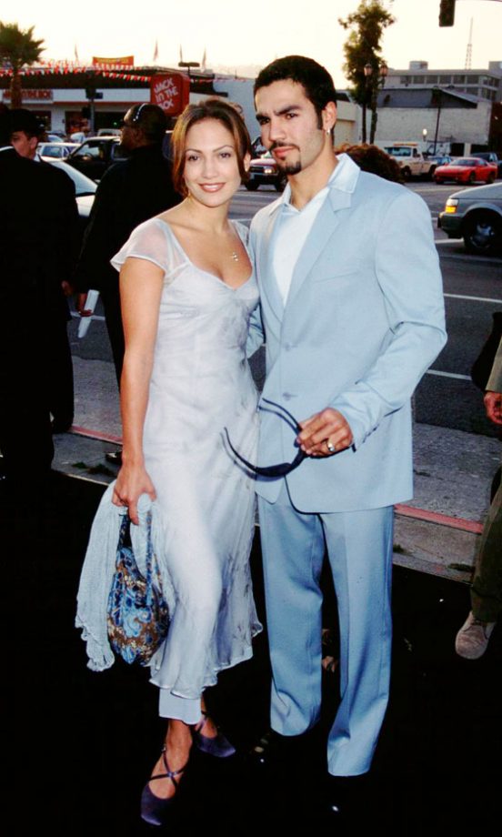Jennifer Lopez With Her First Husband, Ojani Noa, At The Men In Black Film Premiere, 1997