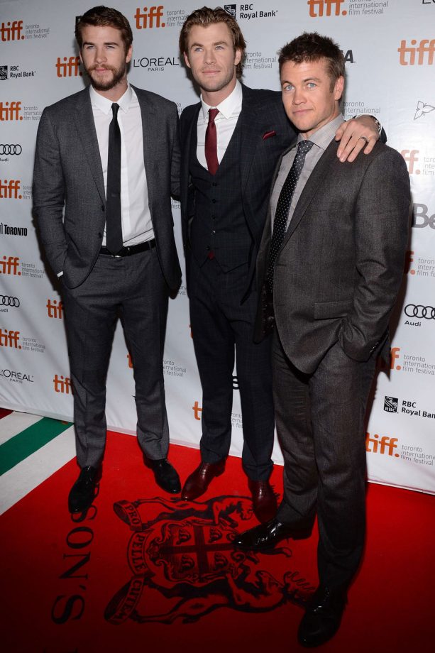 Chris And Liam Hemsworth Reveal Another Brother Luke At The Toronto Film Festival, 2013