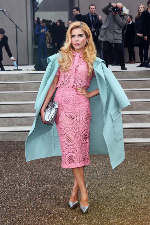 Paloma Faith Wears Another Burberry Outfit To The Burberry Prorsum Show At London Fashion Week, 2015
