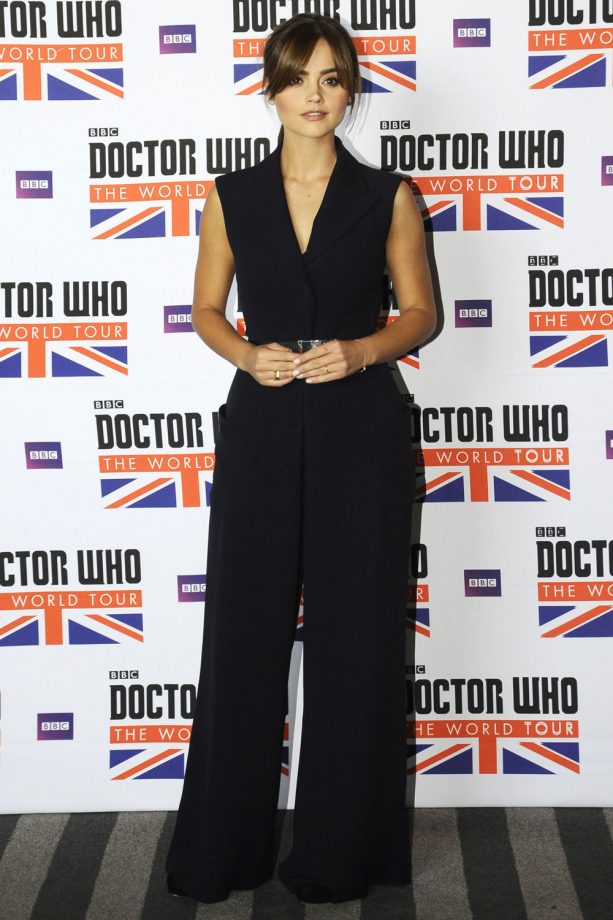Jenna Coleman Wearing Dior At The 'Doctor Who' TV Series Photocall, Mexico - 2014