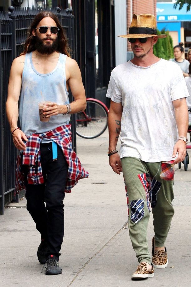 Jared Leto Out And About With His Brother In New York, 2014