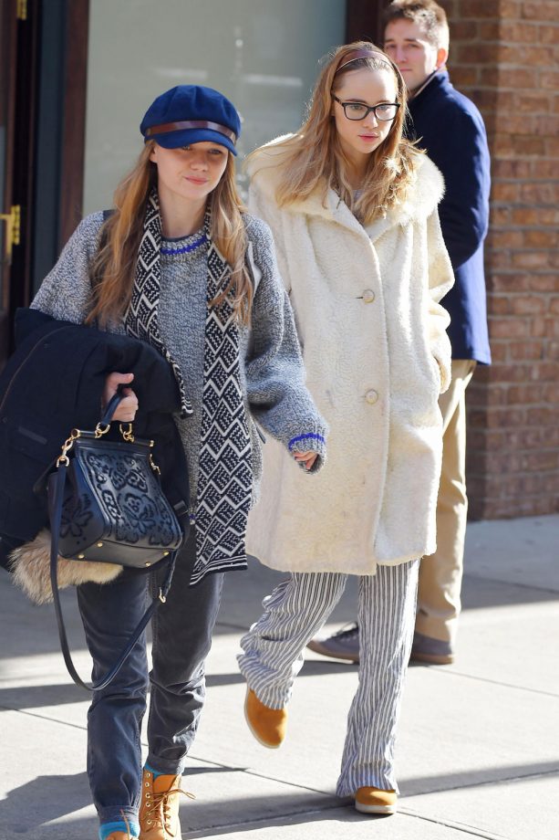 Suki And Immy Waterhouse Wrap Up In New York City, 2014