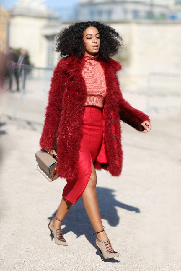 Solange Knowles At Paris Fasion Week, 5 March 2015