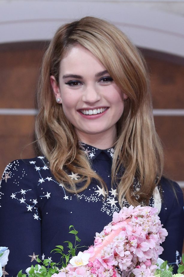 Lily James At Cinderella Film Press Conference Tokyo, 7 April 2015