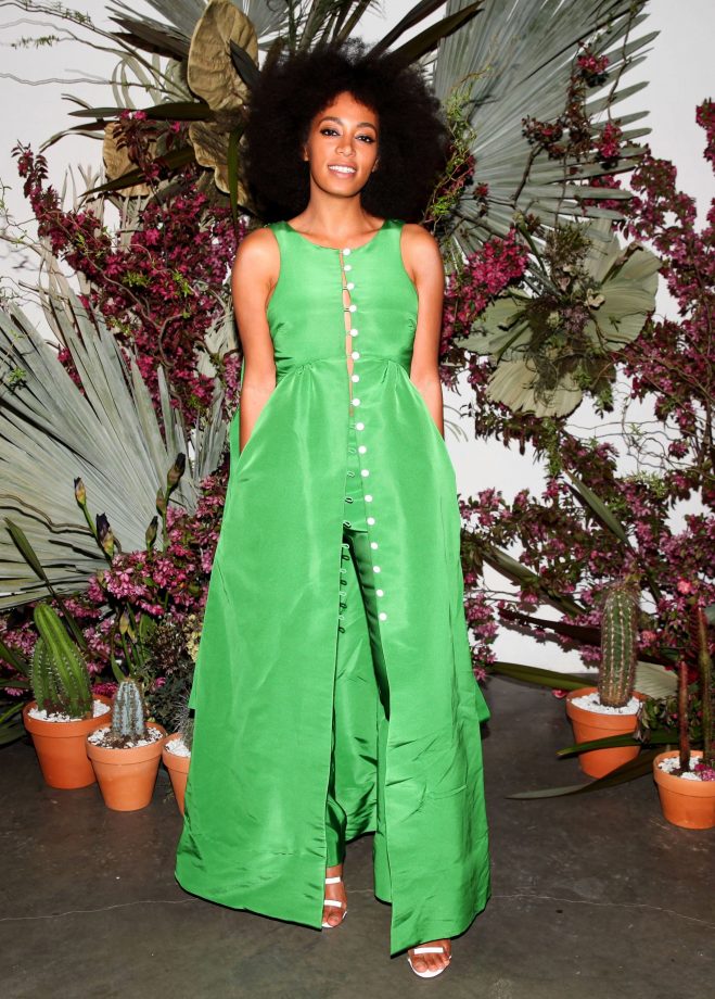 Solange Knowles In Rosie Assoulin At Pioneer Works Village Fete New York, 3 May 2015