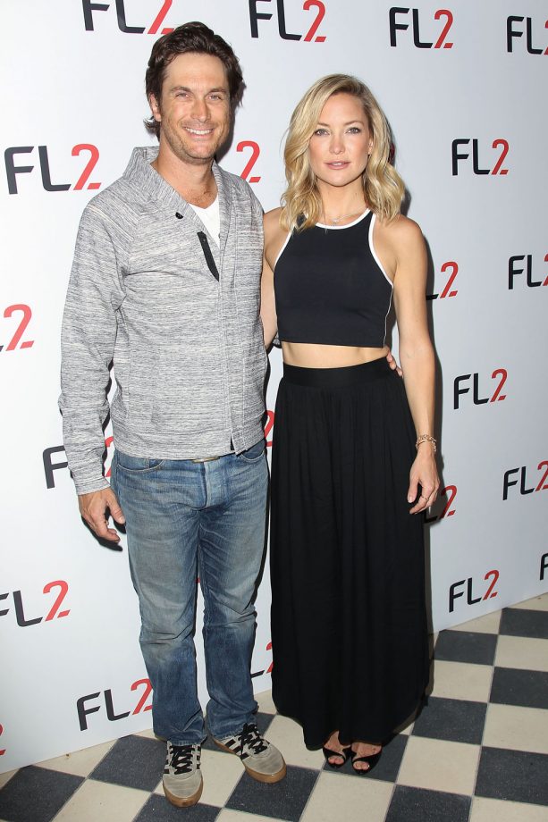 Kate Hudson And Her Brother Oliver AT The FL2 Clothing Launch In New York, 2015