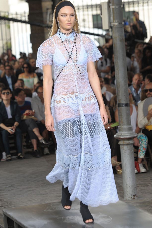 Candice Swanepoel Walks Givenchy At Men's Fashion Week In Paris, 2015