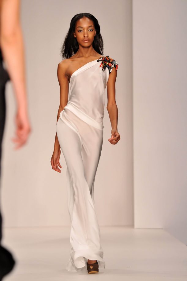 Jourdan Dunn Walking for Ossie Clark, 2008
