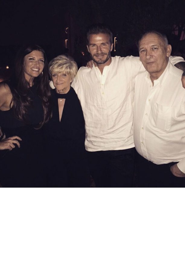 David Beckham Hangs With His Sister Joanne And Parents At His 40th Birthday Celebrations, 2015