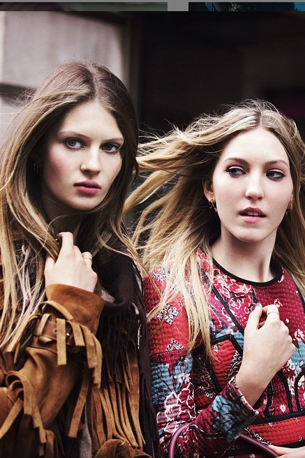 Florence Kosky and Ella Richards for Burberry 2015