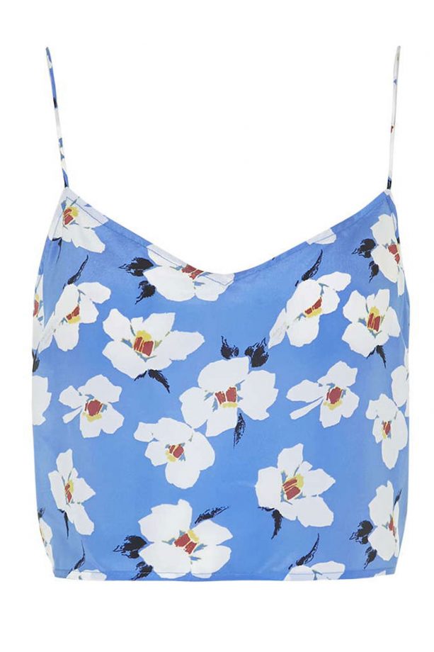 Topshop Takashi Floral Print Crop Top, £45