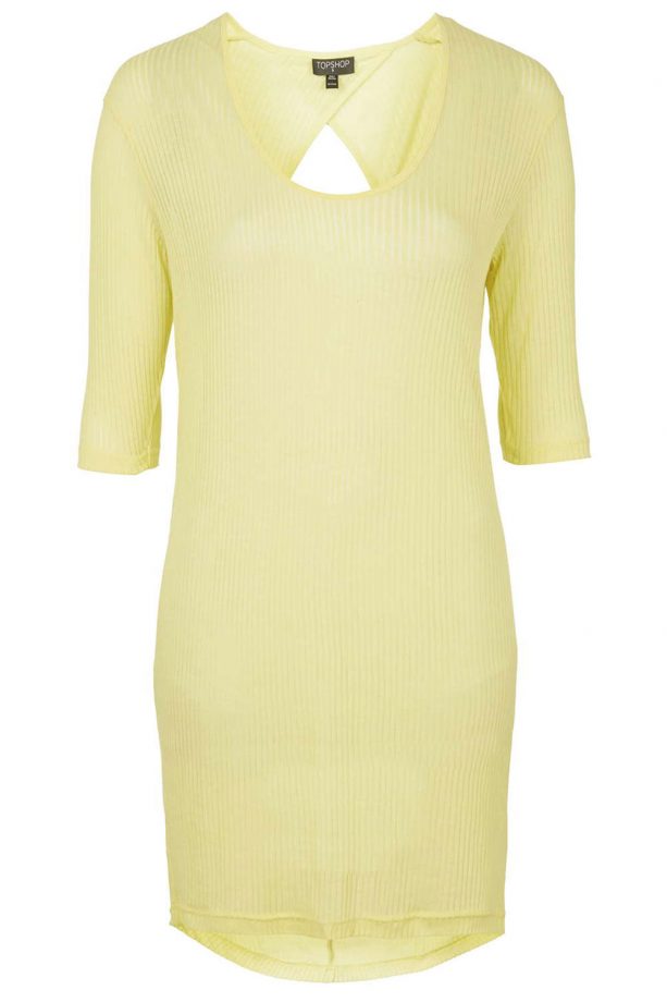 Topshop Open Back Ribbed Tunic, £24