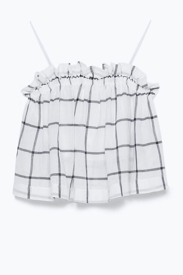 Zara Check Crop Top, £17.99